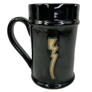 Sunset Hill Stoneware Harry Potter Lightening Bolt Handcrafted Black Mug